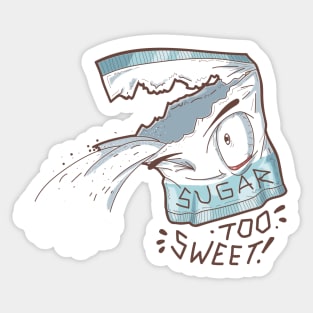 Too sweet sugar winking Sticker